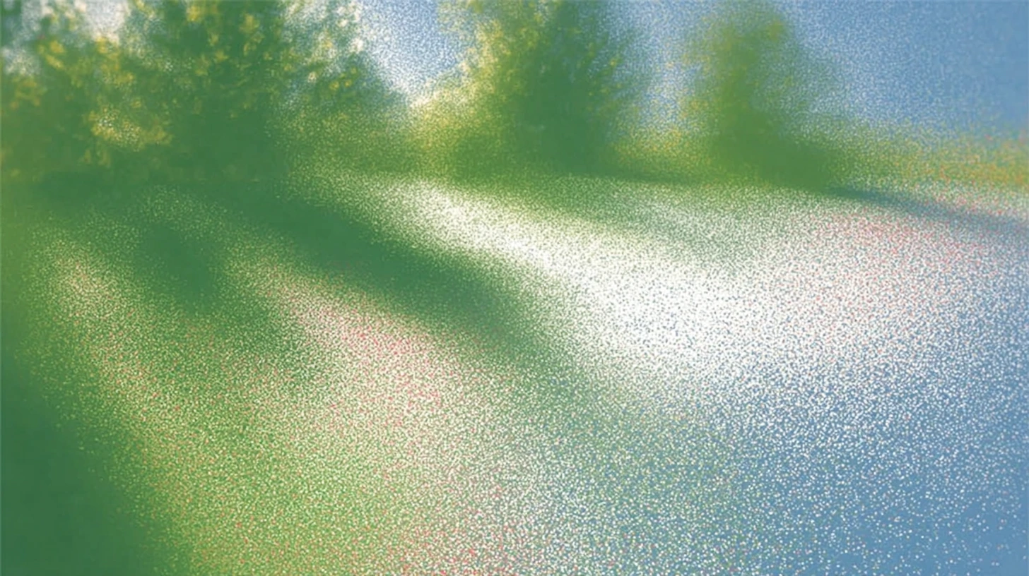 Grainy green scenery